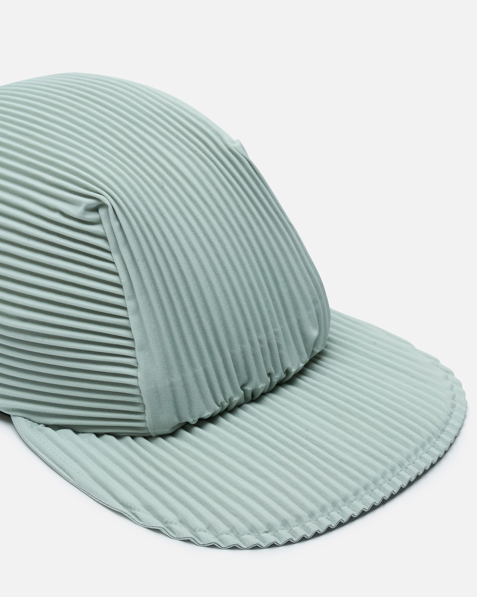 Homme Plissé Issey Miyake Men's Hats OS Pleats Cap in Sericite Blue