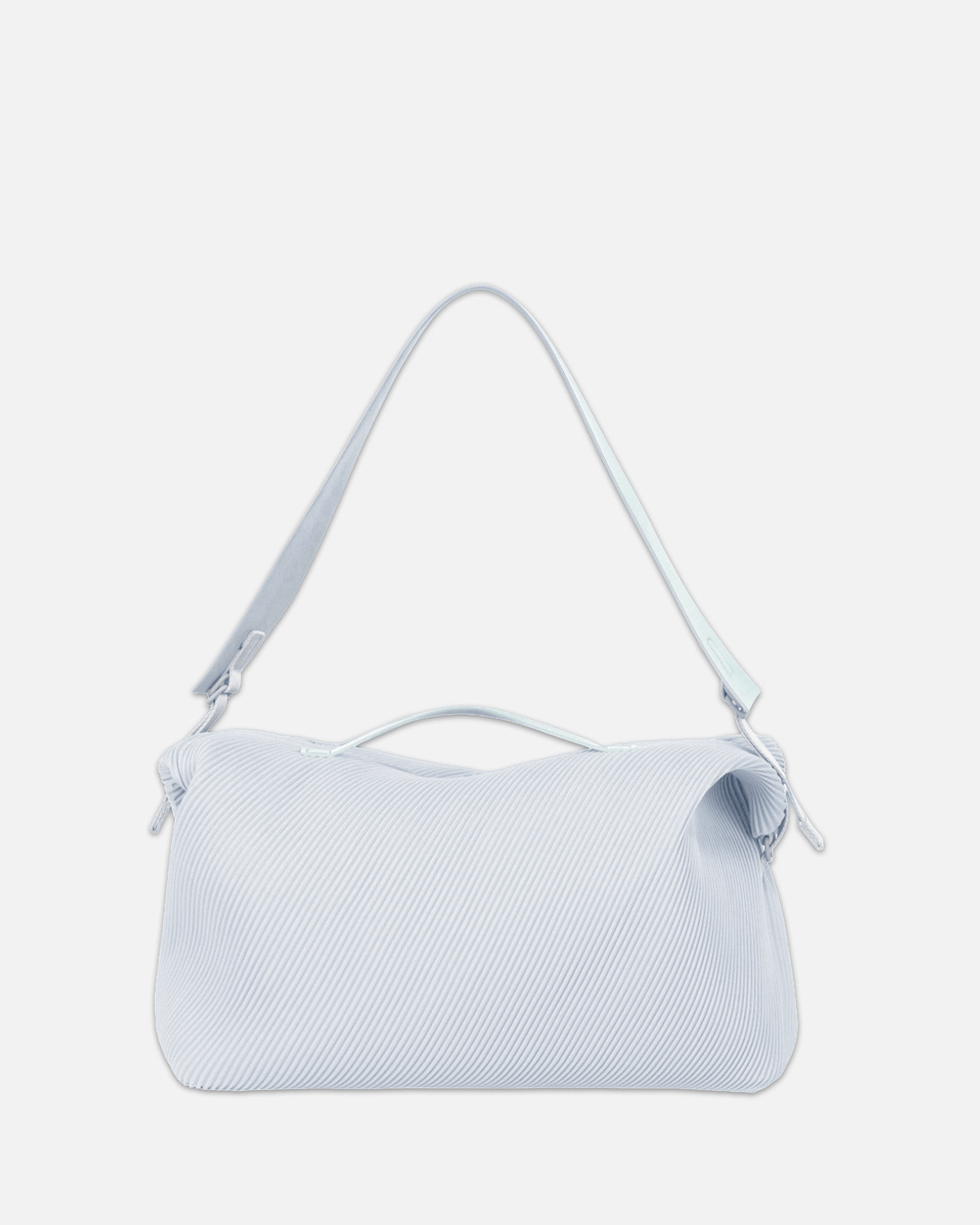 Homme Plissé Issey Miyake Men's Bags OS Pleats Travel Bag in Manarola Blue Gray