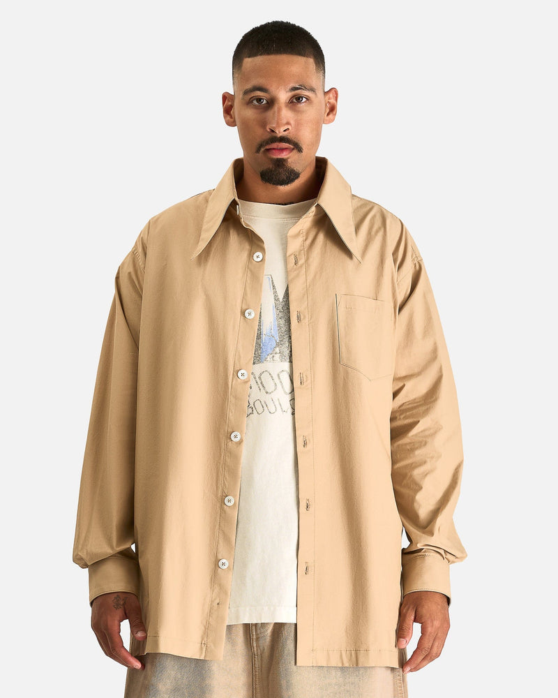 Point Collar Dress Shirt in Travertine – SVRN