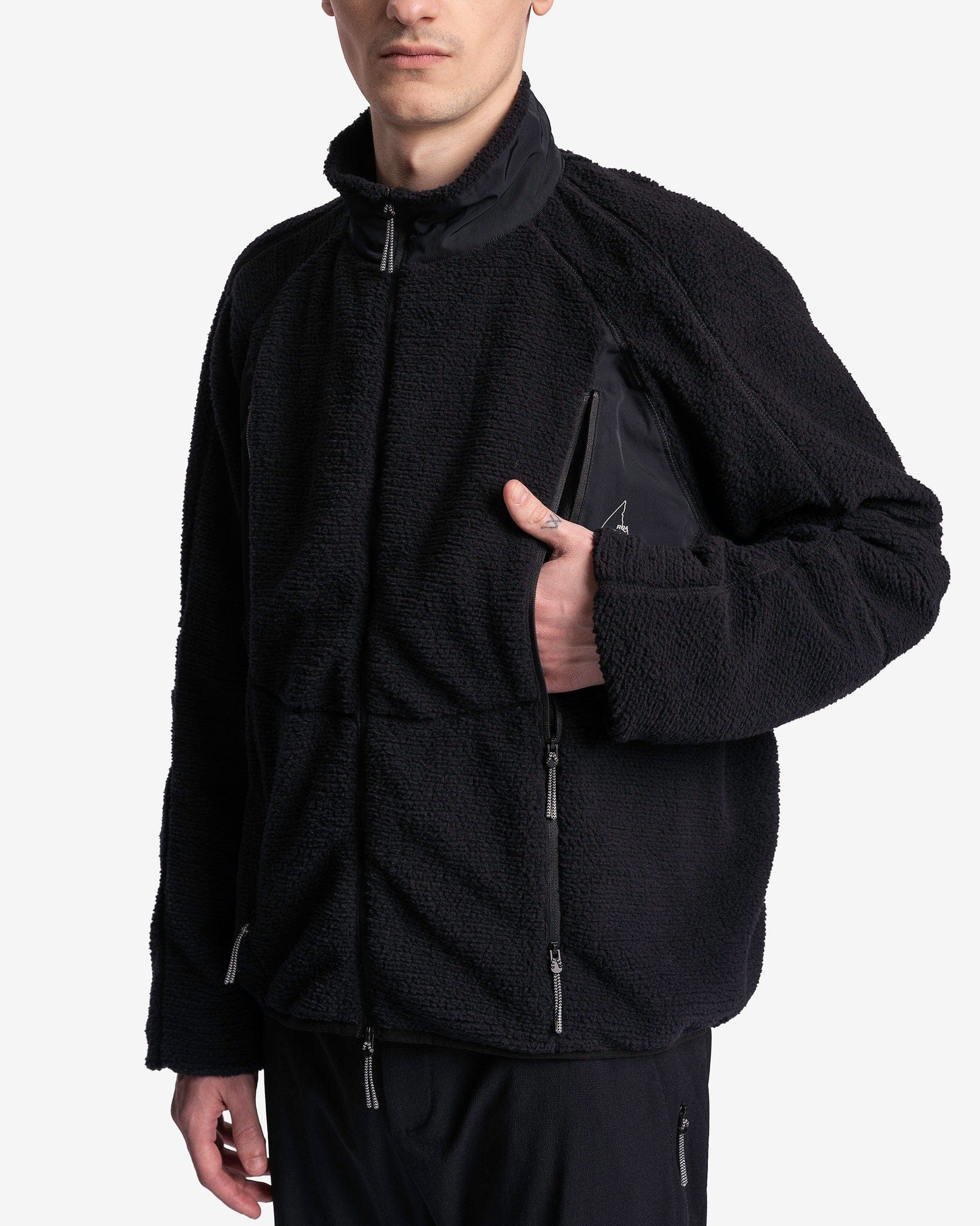 Roa Men's Jackets Polar Fleece in Black