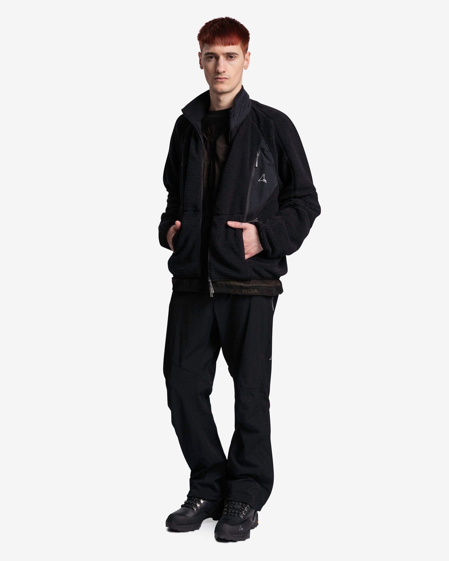 Roa Men's Jackets Polar Fleece in Black