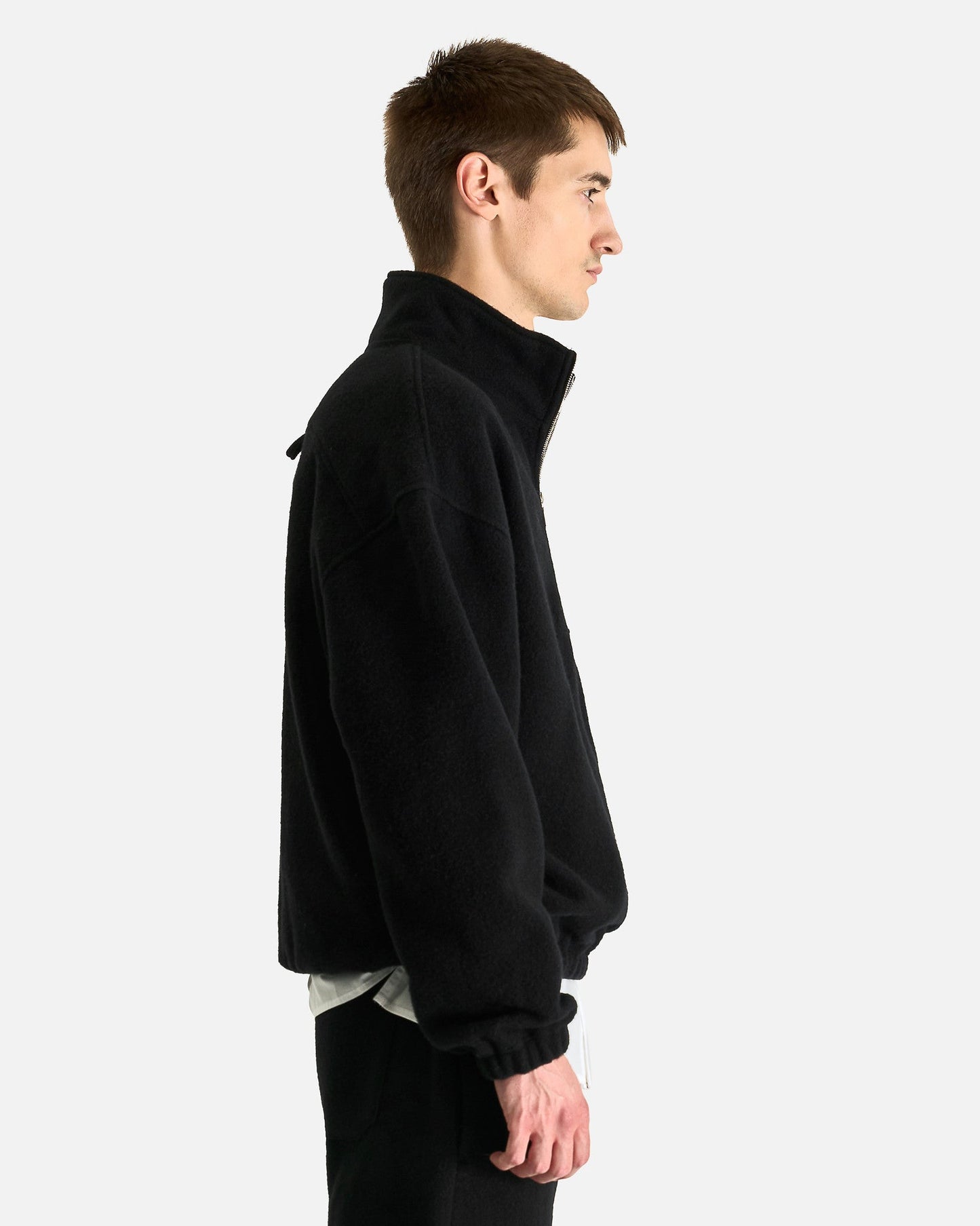 Rier Men Sweaters Polar Fleece in Black