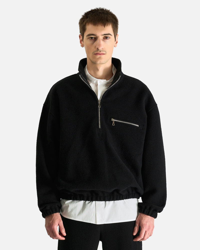 Rier Men Sweaters Polar Fleece in Black