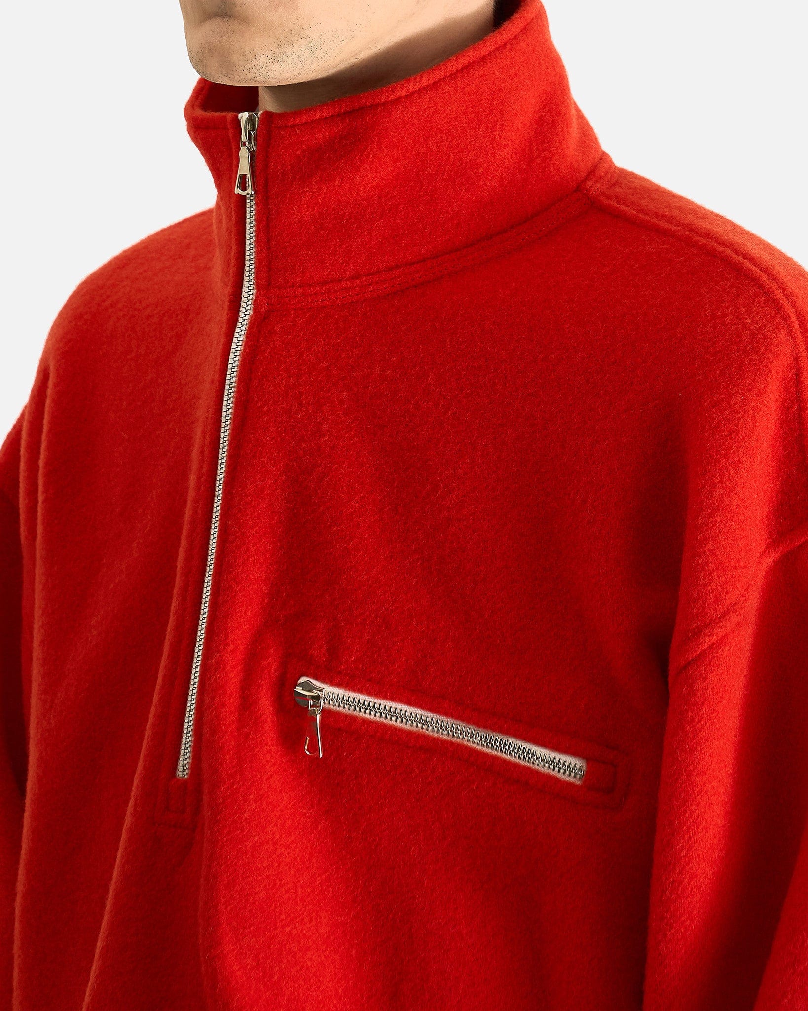 Rier Men Sweaters Polar Fleece in Orange