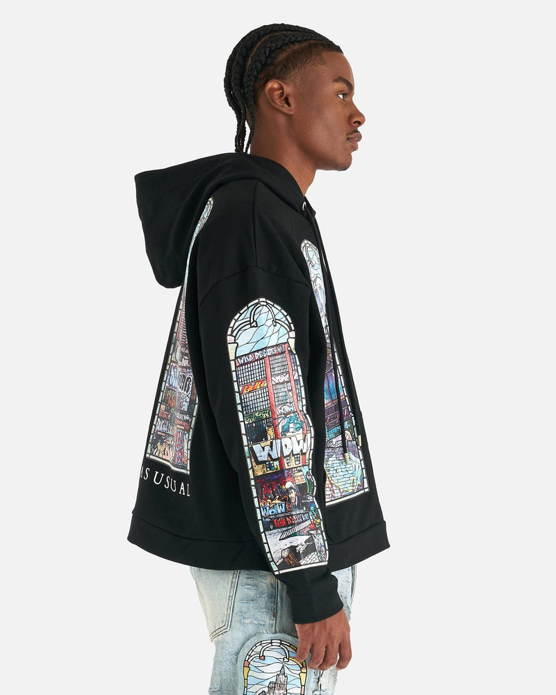 Who Decides War Men's Sweatshirts Politics As Usual Hooded Sweatshirt in Coal