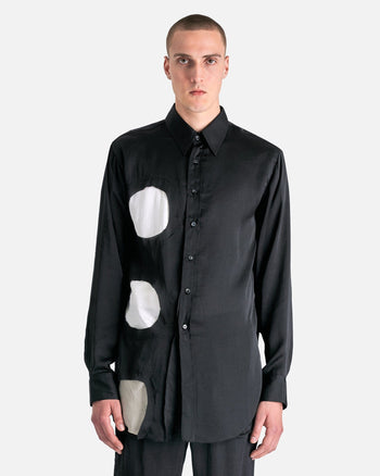 black dress shirt with white dots Bond - MOD BUTTON DOWN COTTON White POLKA DOT SHIRT - IN STOCK