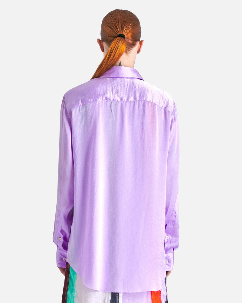 Edward Cuming Women Tops Polka Dot Shirt in Lilac/White/Burgundy