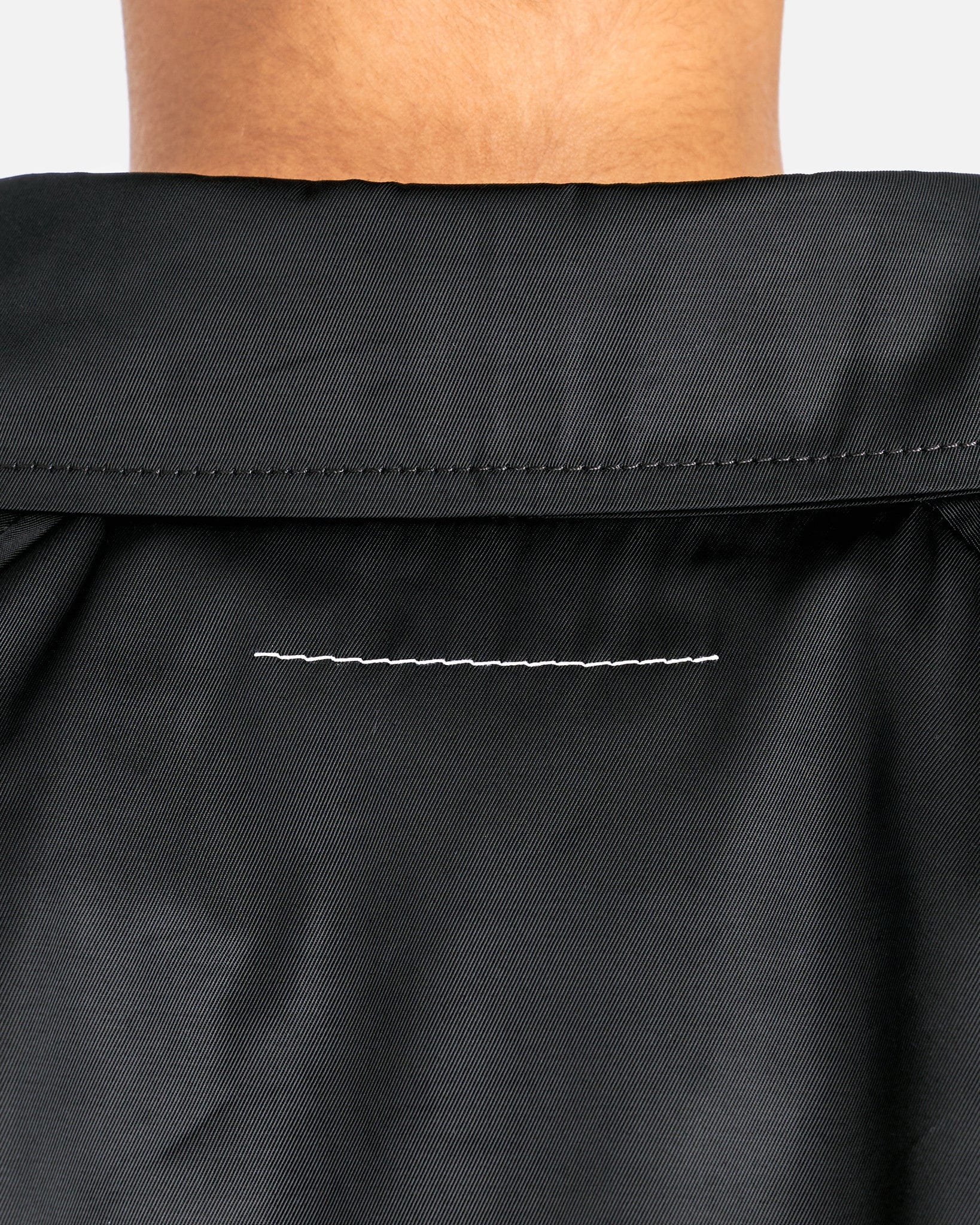 MM6 Maison Margiela Women Jackets Polyester Twill Cropped Jacket in Black