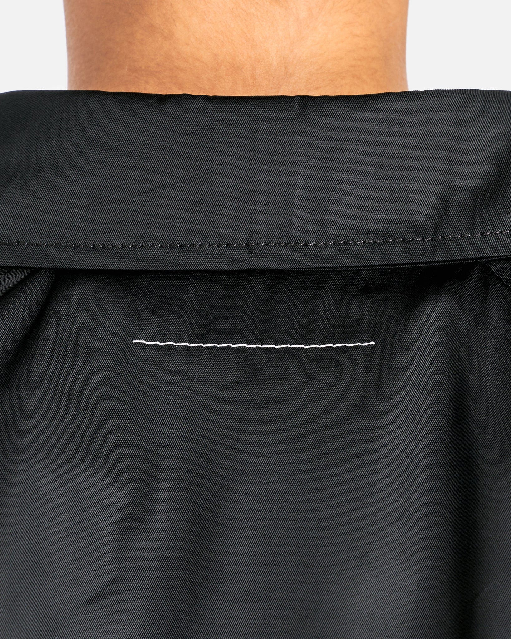MM6 Maison Margiela Women Jackets Polyester Twill Cropped Jacket in Black