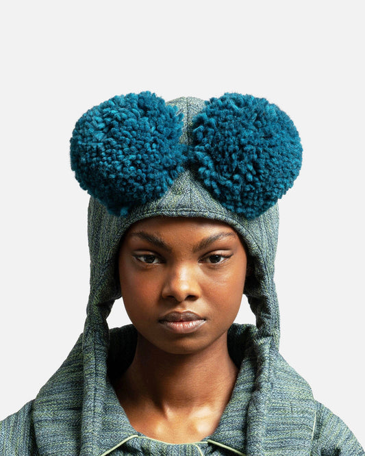 AVAVAV Women's Hats Pom Pom Beanie in Forest