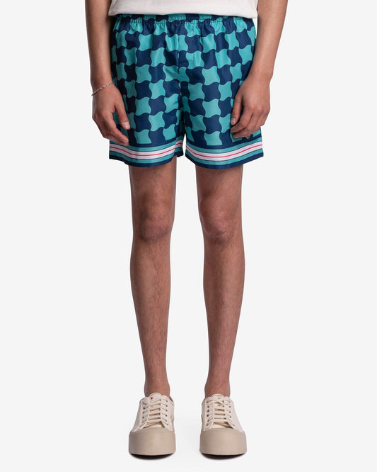 Casablanca Men's Shorts Pool Tile Printed Swim Trunks in Multi