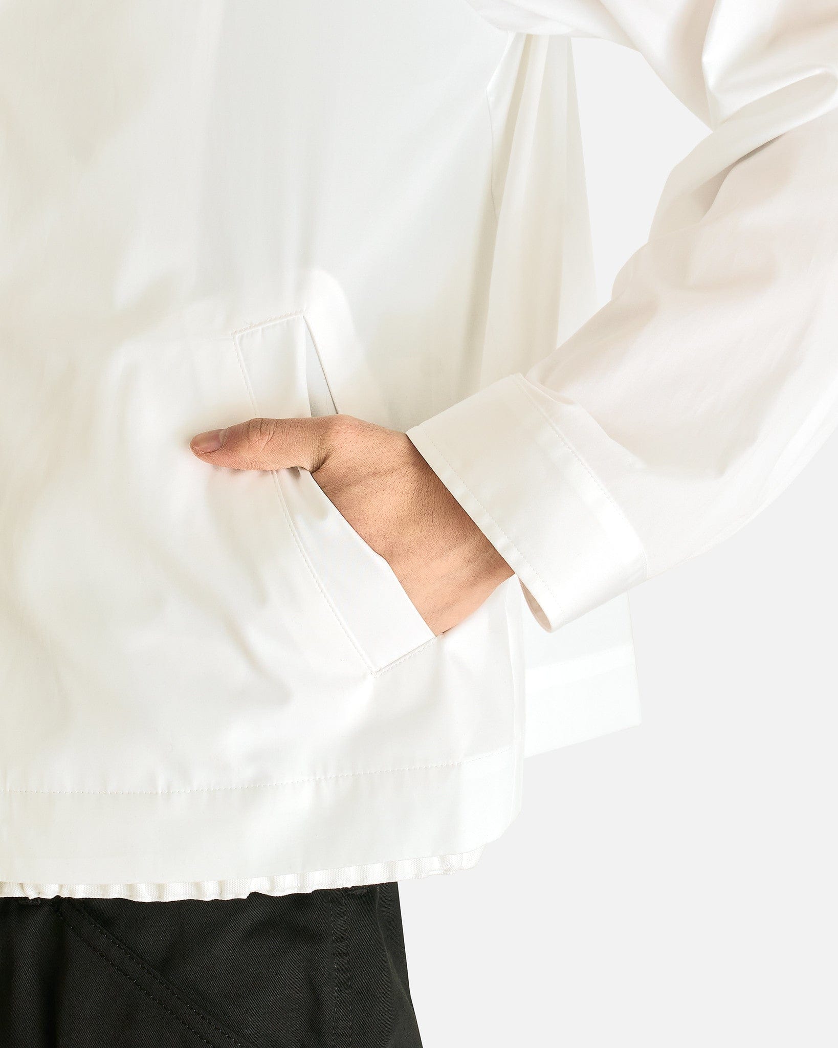 Sacai Men's Jackets Poplin Blouson in Off White