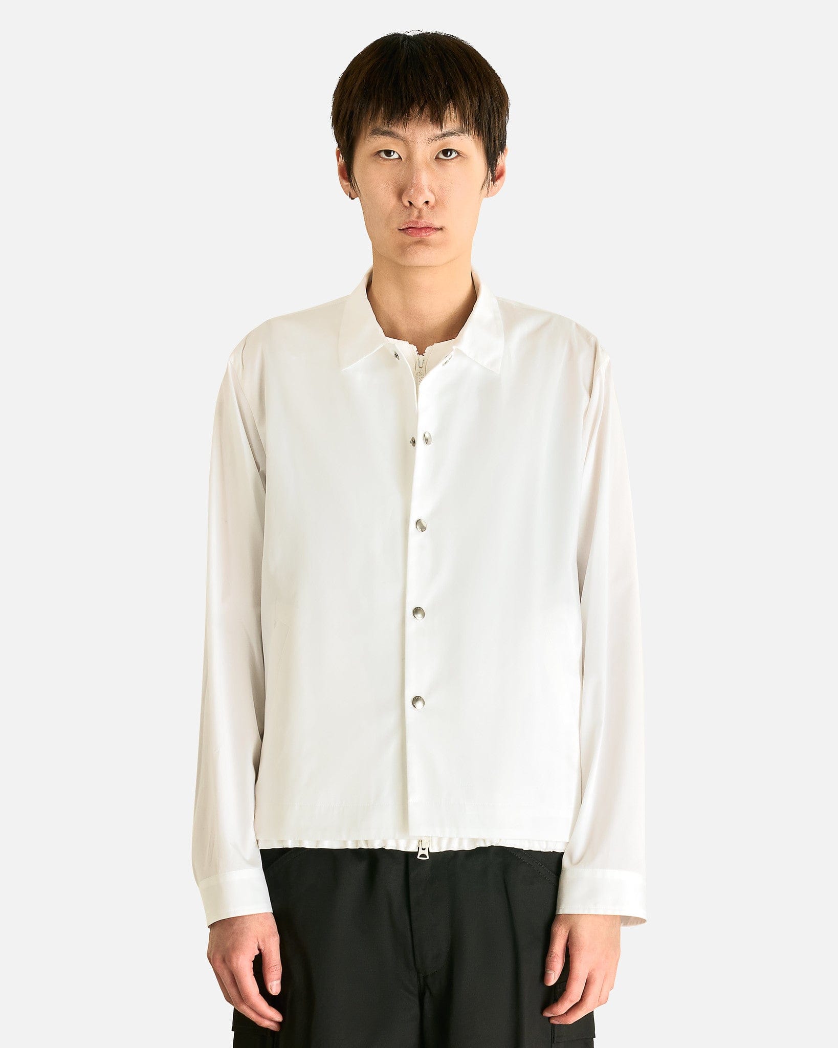Sacai Men's Jackets Poplin Blouson in Off White