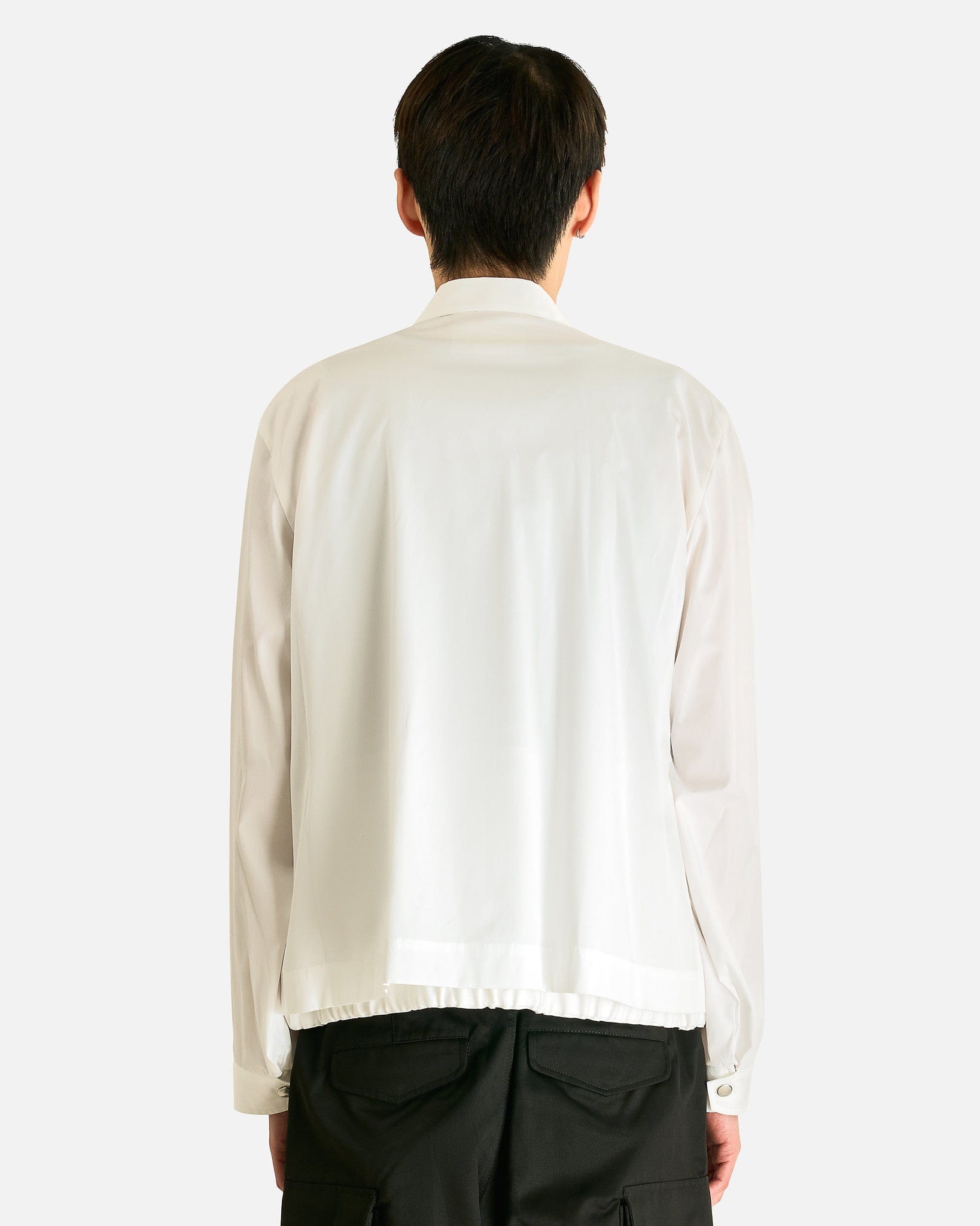 Sacai Men's Jackets Poplin Blouson in Off White