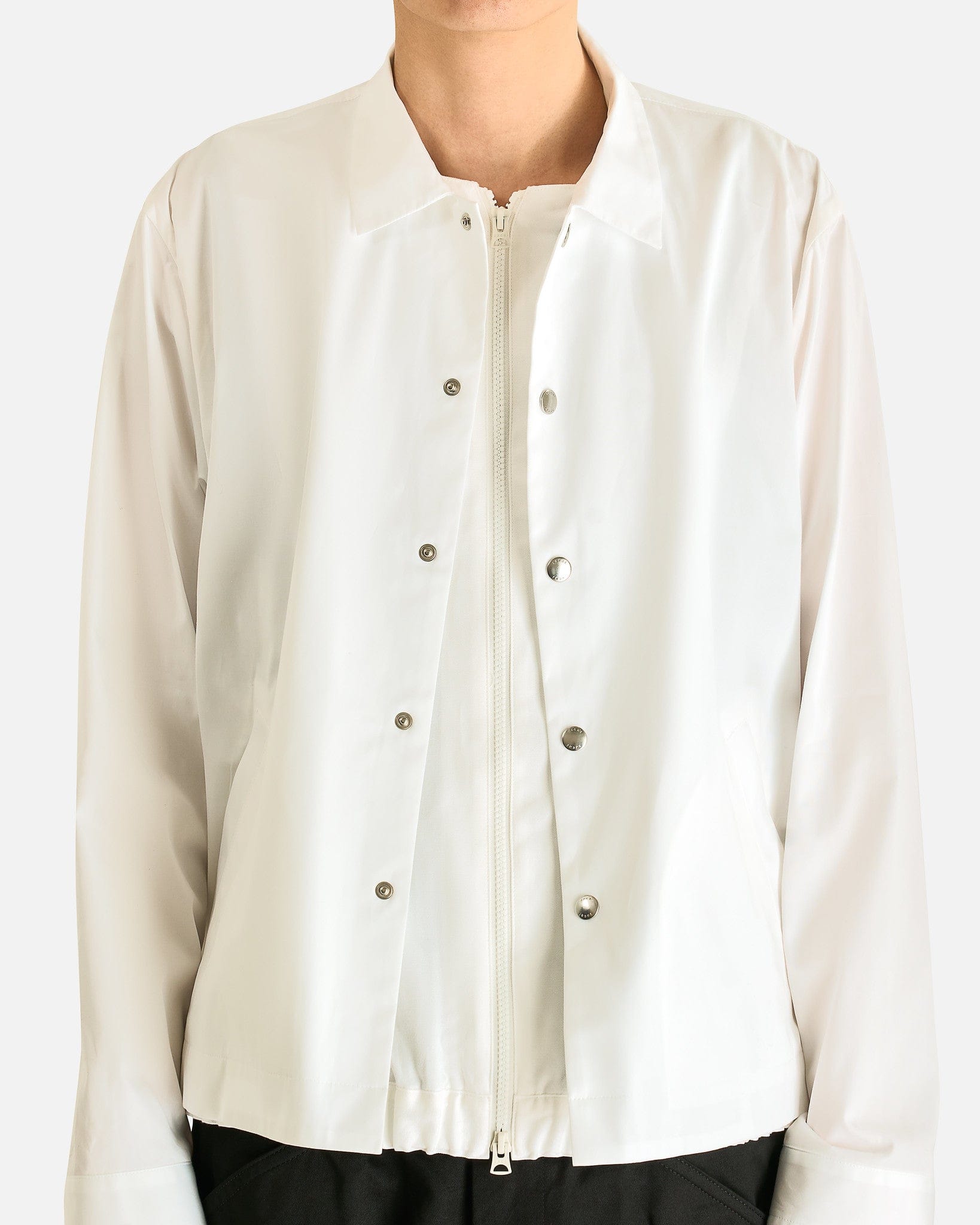 Sacai Men's Jackets Poplin Blouson in Off White
