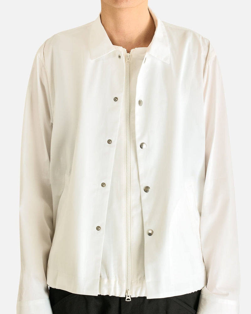 Sacai Men's Jackets Poplin Blouson in Off White