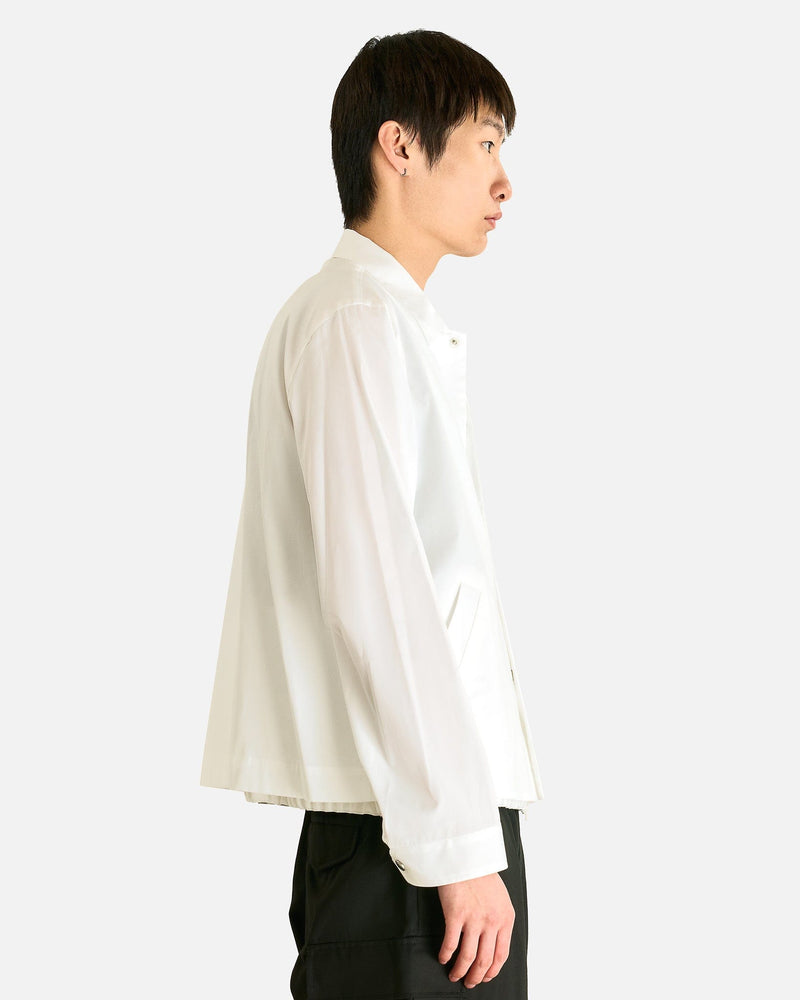 Sacai Men's Jackets Poplin Blouson in Off White
