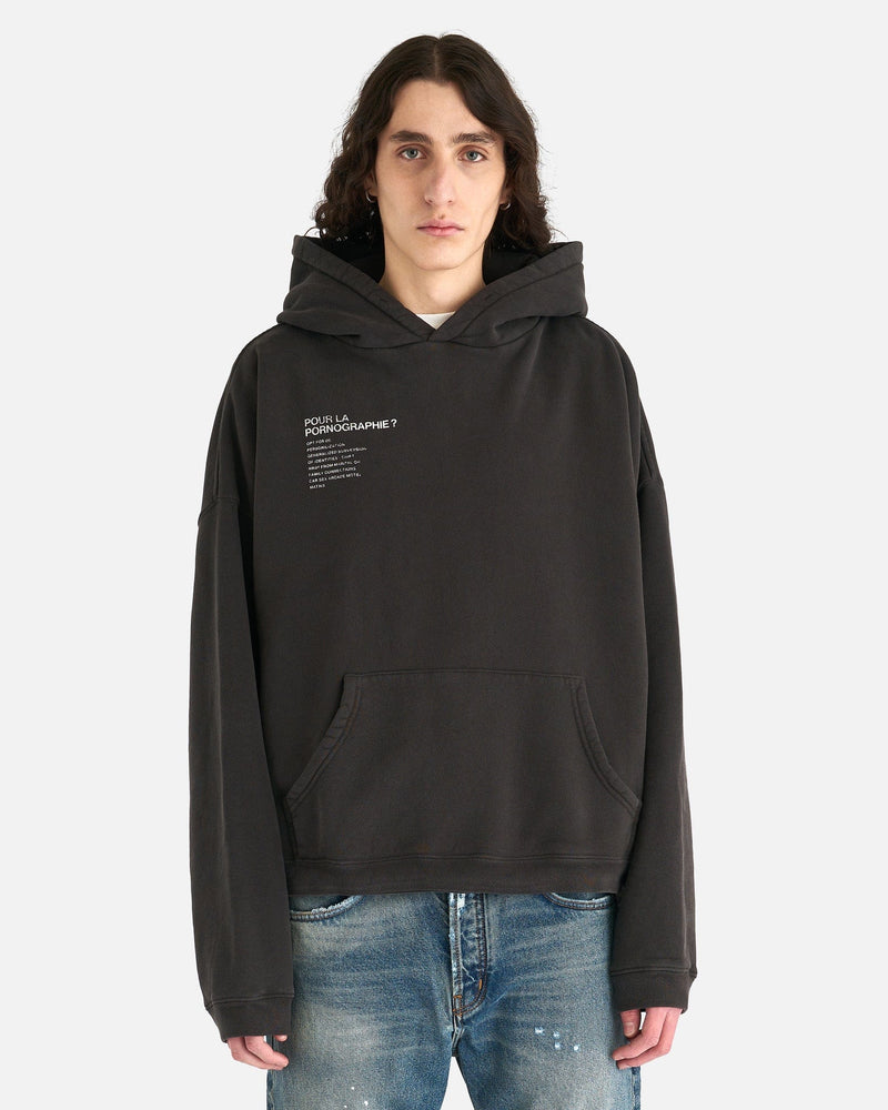 Enfants Riches Deprimes Men's Sweatshirts Pour La Pornographie? Hoodie in Faded Black/White