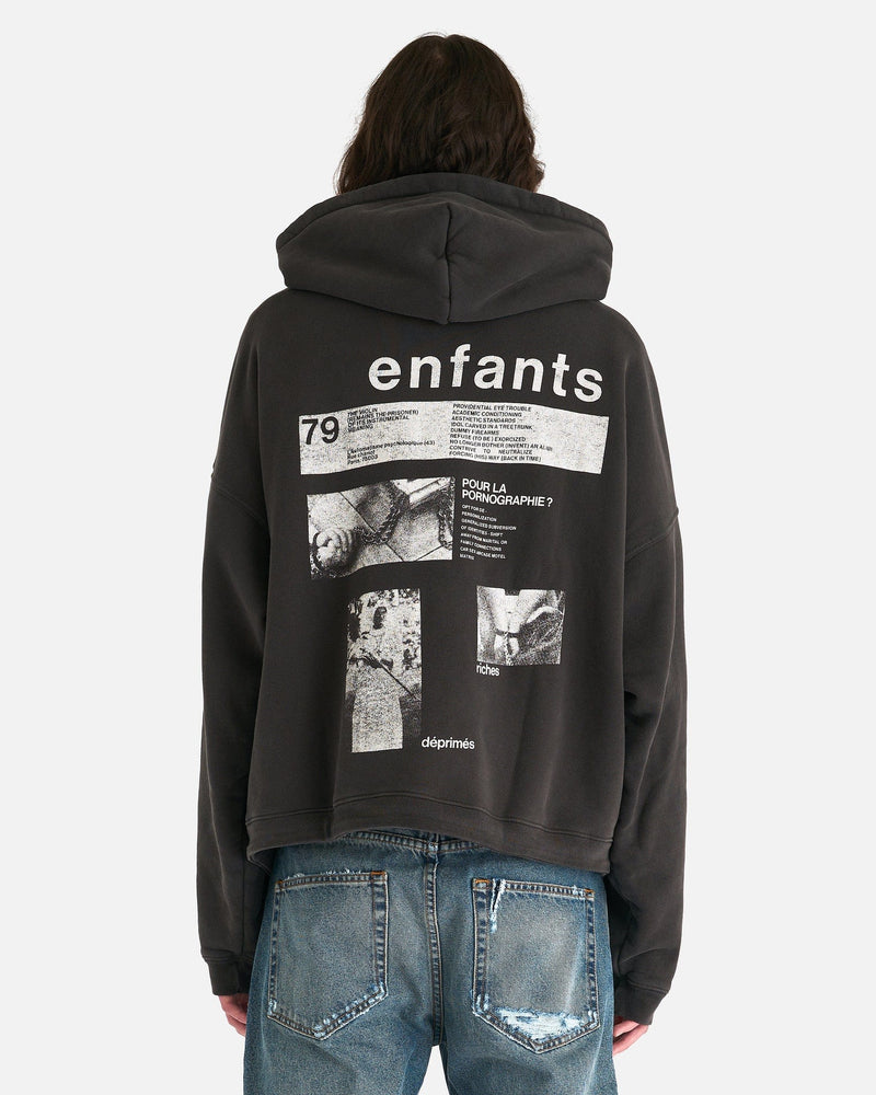Enfants Riches Deprimes Men's Sweatshirts Pour La Pornographie? Hoodie in Faded Black/White