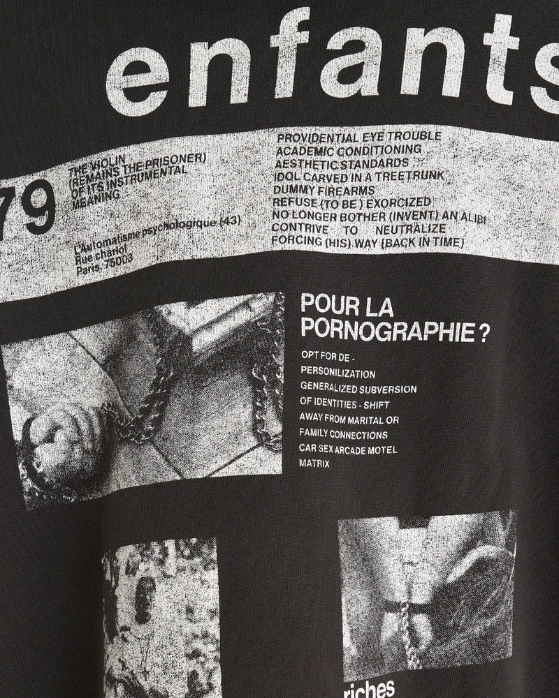 Enfants Riches Deprimes Men's Sweatshirts Pour La Pornographie? Hoodie in Faded Black/White