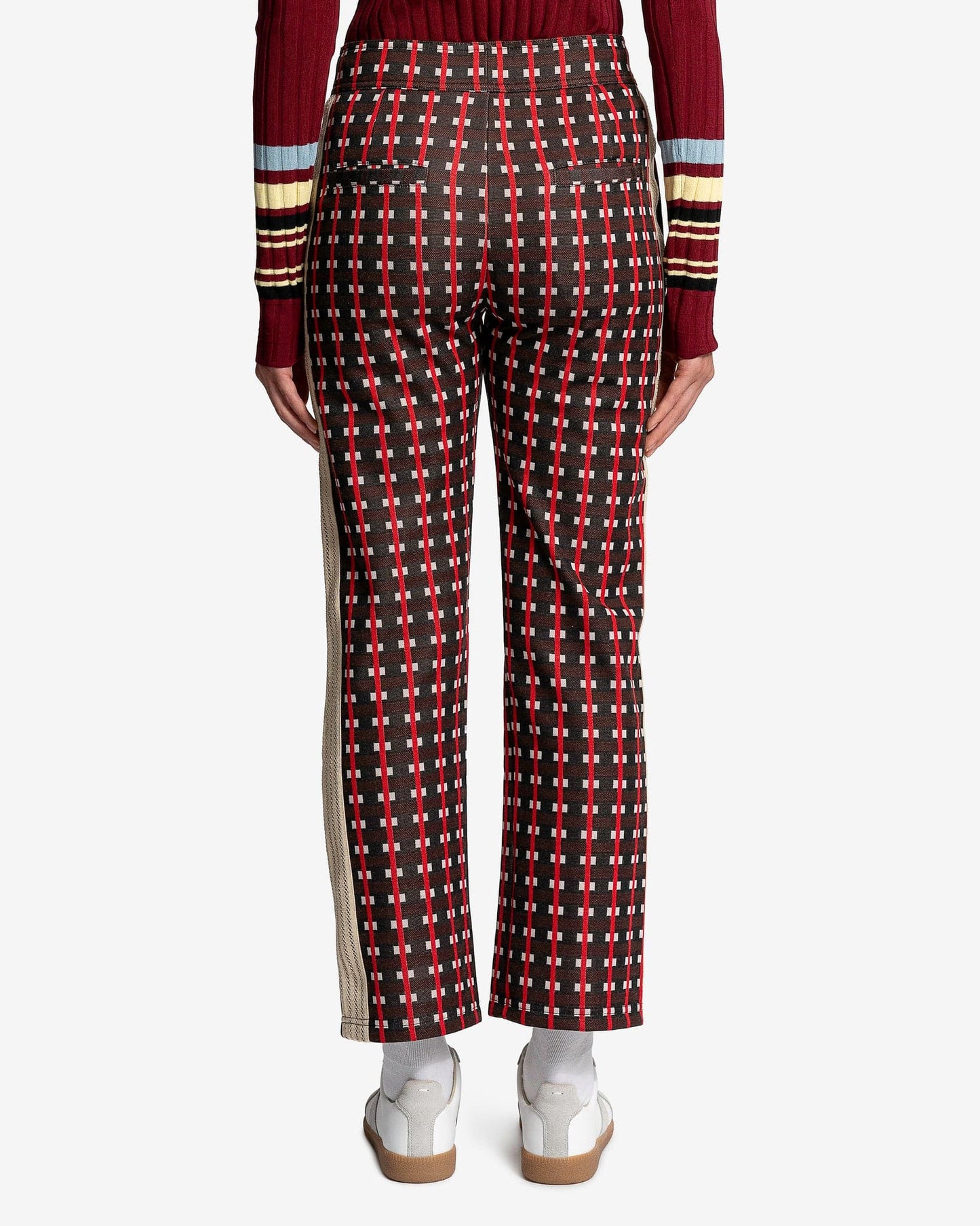 Wales Bonner Women Pants Power Trackpant in Brown/Red