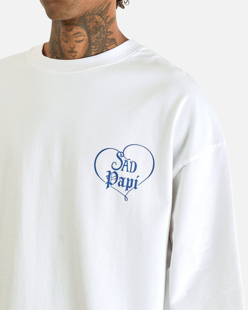 Willy Chavarria Men's T-Shirts Precious Sad Papi Northsider Tee in White