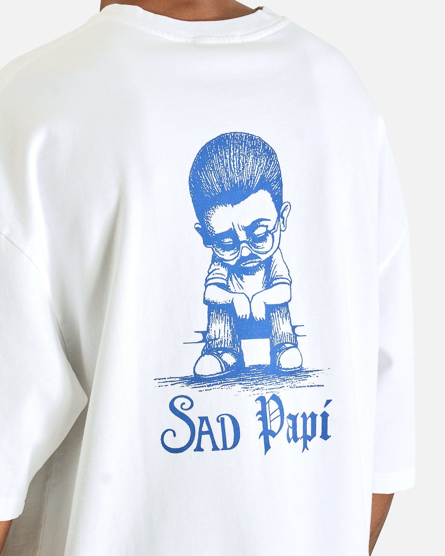 Willy Chavarria Men's T-Shirts Precious Sad Papi Northsider Tee in White