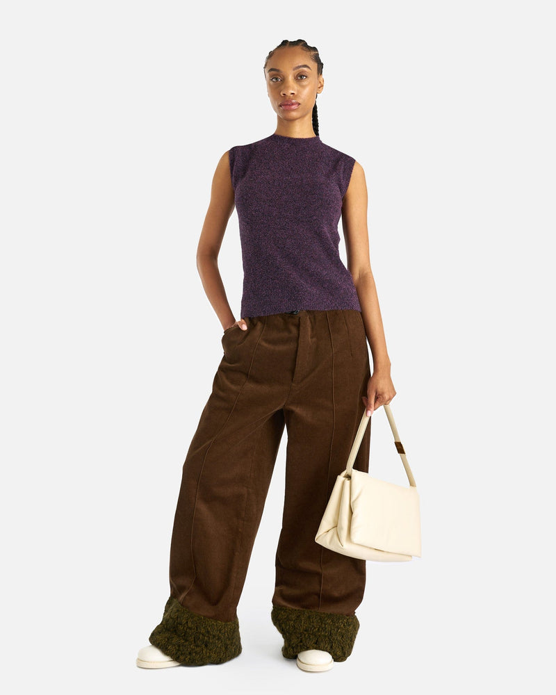 NAMACHEKO Women Tops Prender Backless Vest in Aubergine Melange