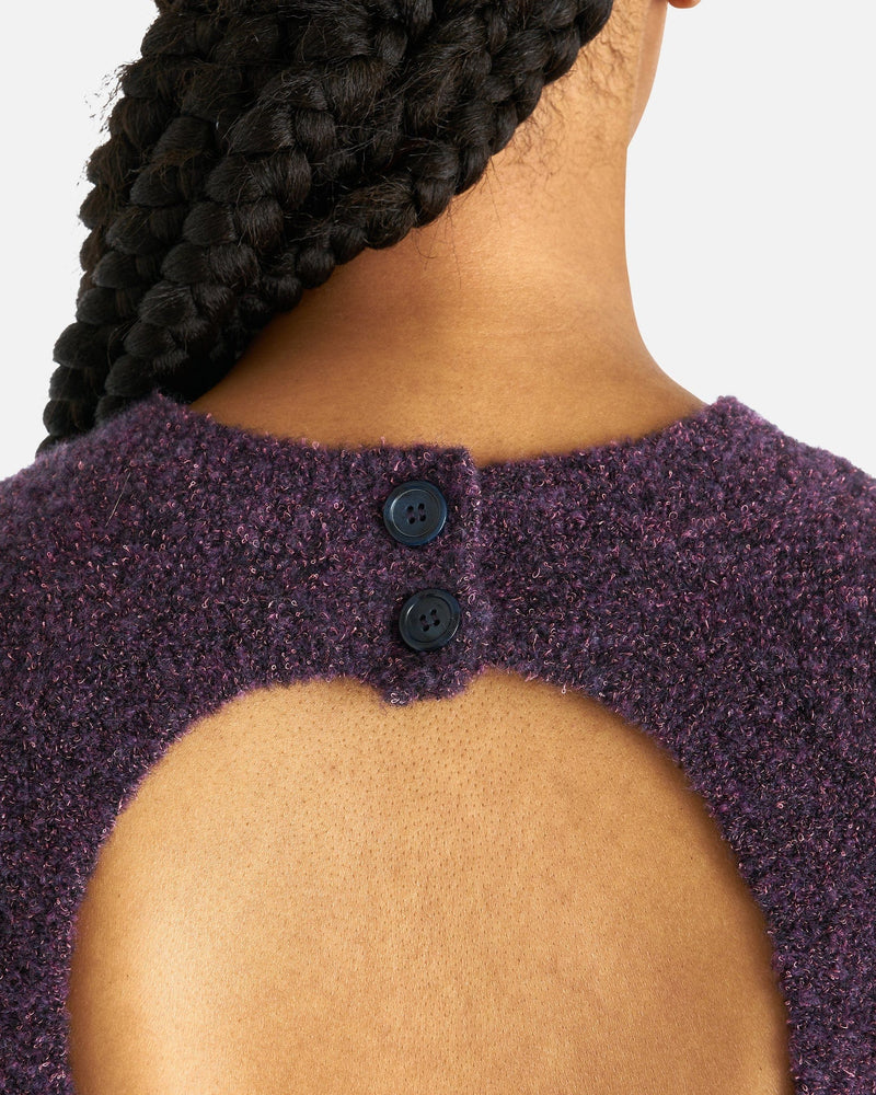 NAMACHEKO Women Tops Prender Backless Vest in Aubergine Melange