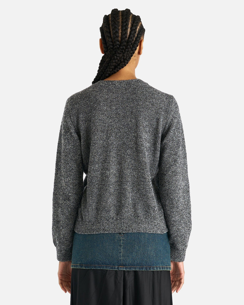 NAMACHEKO Women Sweaters Prender Knotted Crewneck in Grey Melange