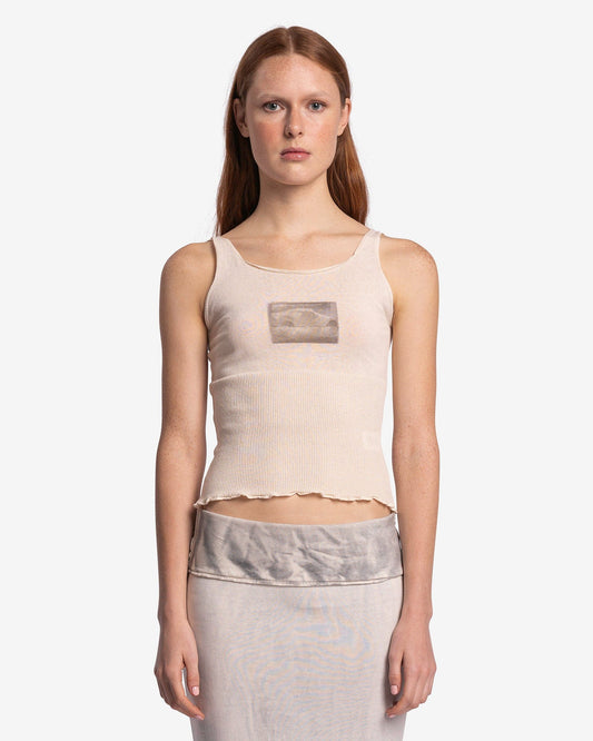 Paloma Wool Women Tops Press Snowed Car Print Top in Ecru