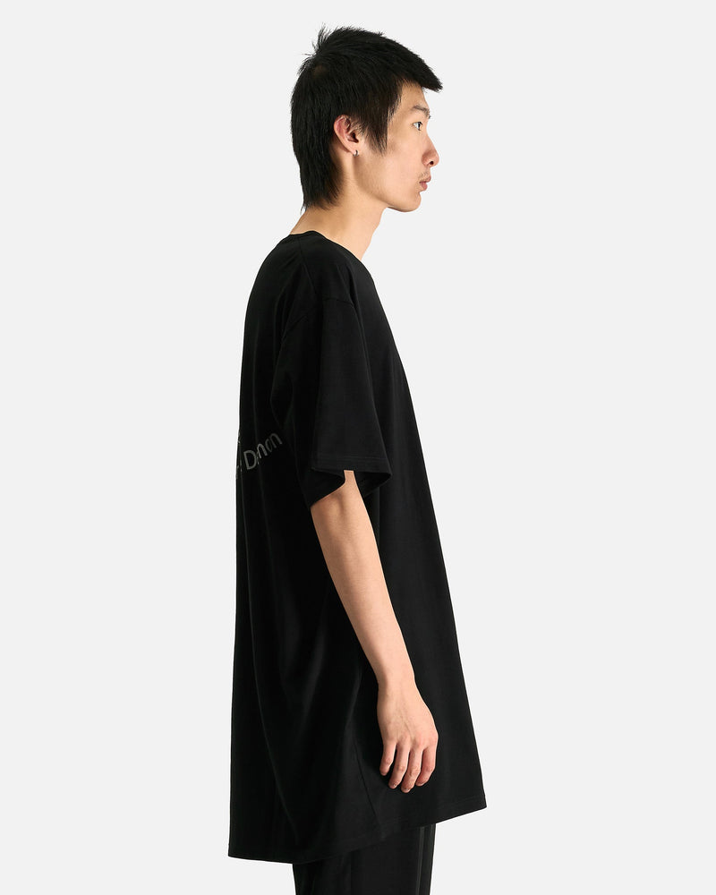 Yohji Yamamoto Pour Homme Men's T-Shirts 03 Print Half Sleeve E in Black