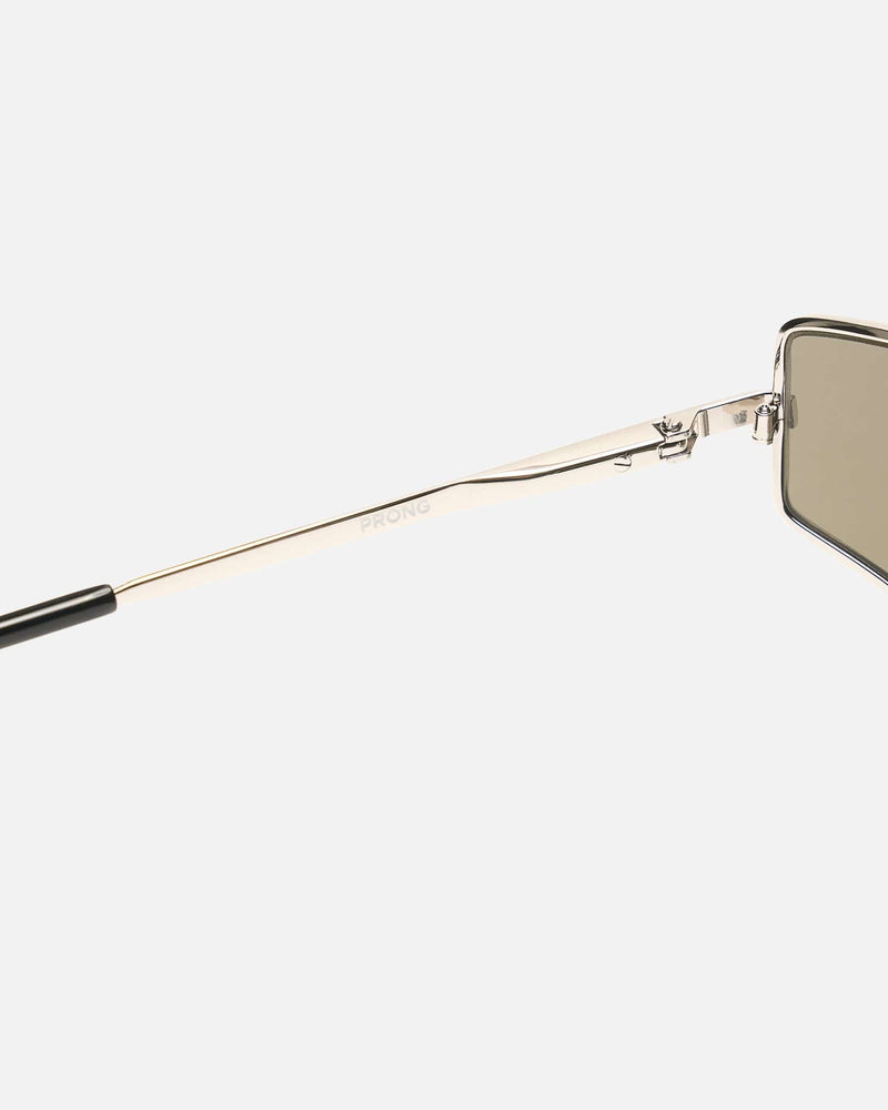 Rick Owens Eyewear OS Prong Sunglasses in Silver/Black