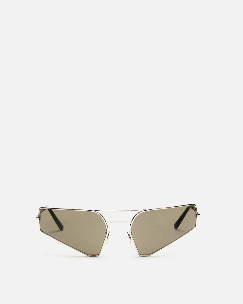 Rick Owens Eyewear OS Prong Sunglasses in Silver/Black