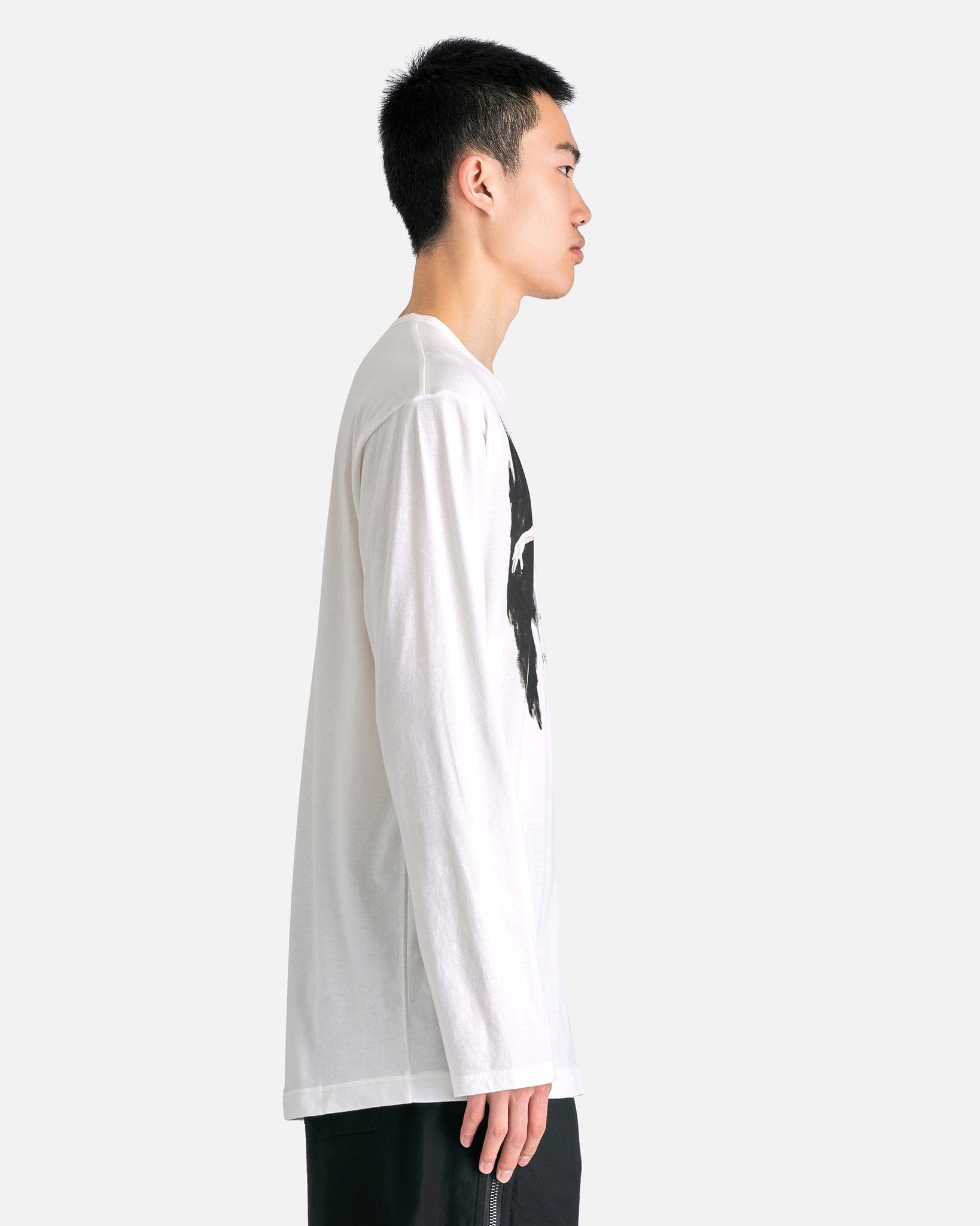 Yohji Yamamoto Pour Homme Men's T-Shirts PT Long Sleeve 2 in Off-White