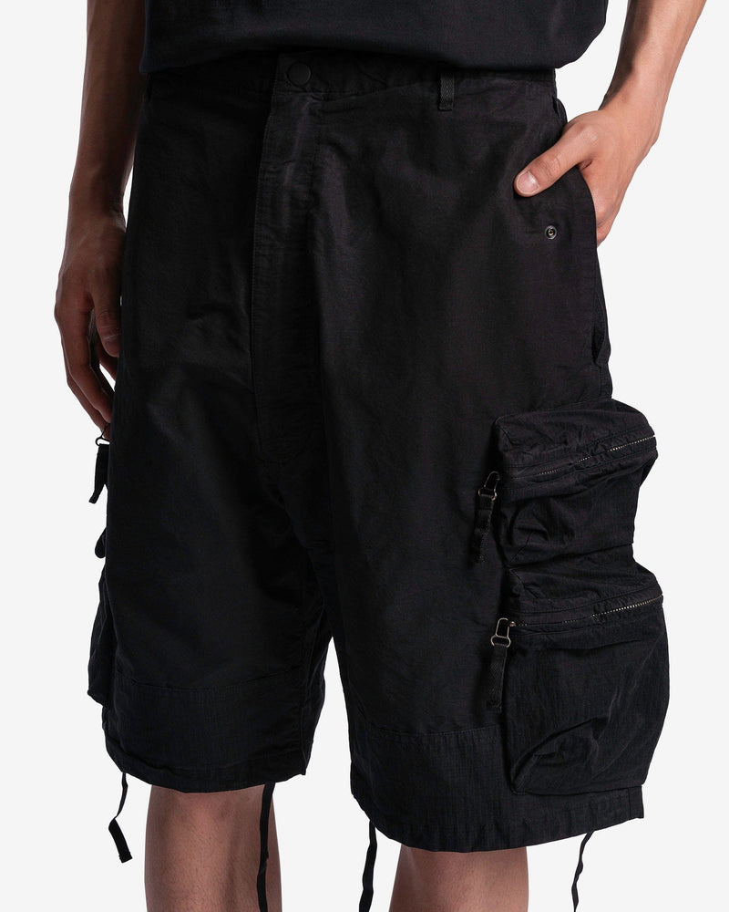 Nemen Men's Shorts Puf Multipocket Parachute Shorts in Ink Black