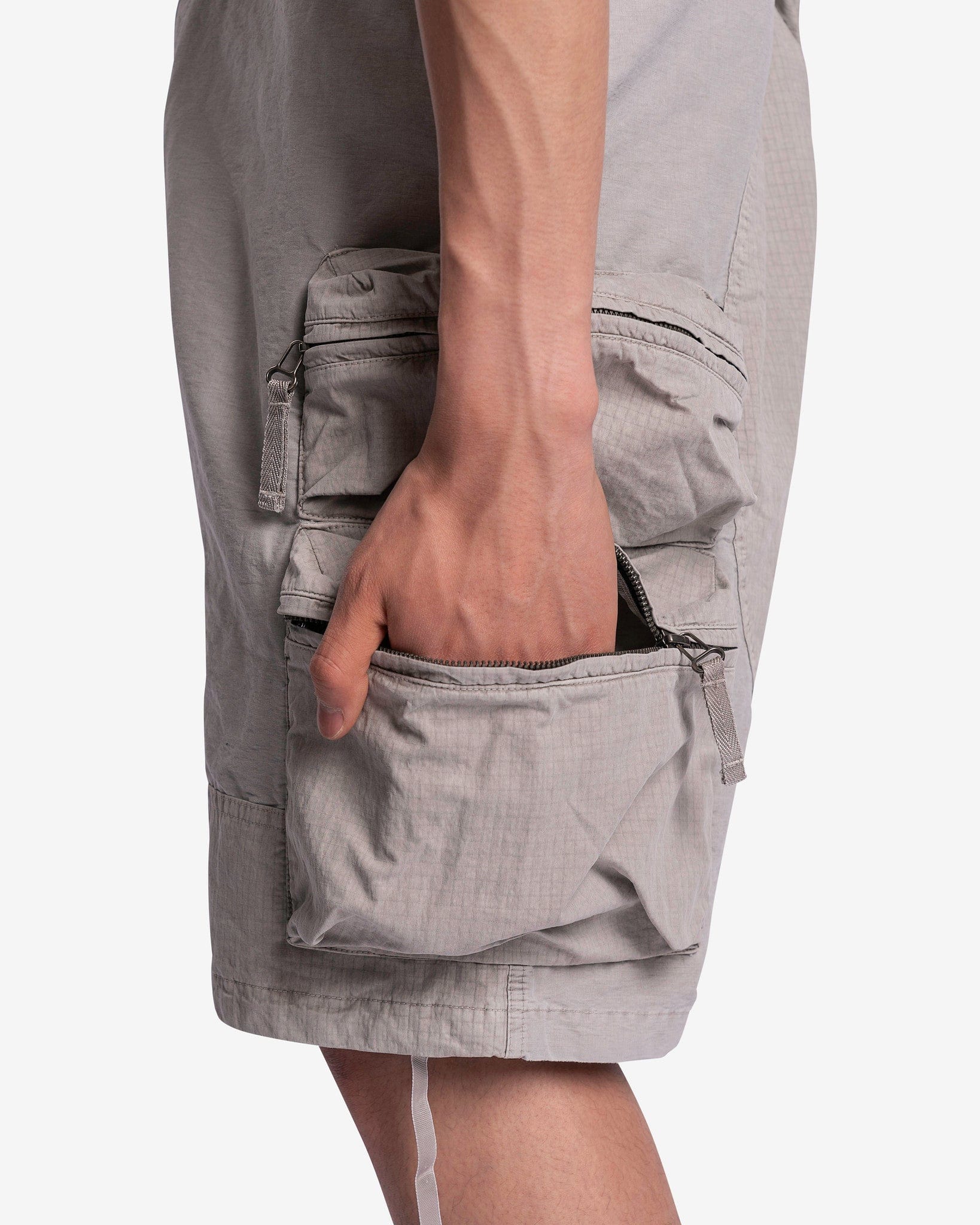 Nemen Men's Shorts Puf Multipocket Parachute Shorts in Vulcan Soil