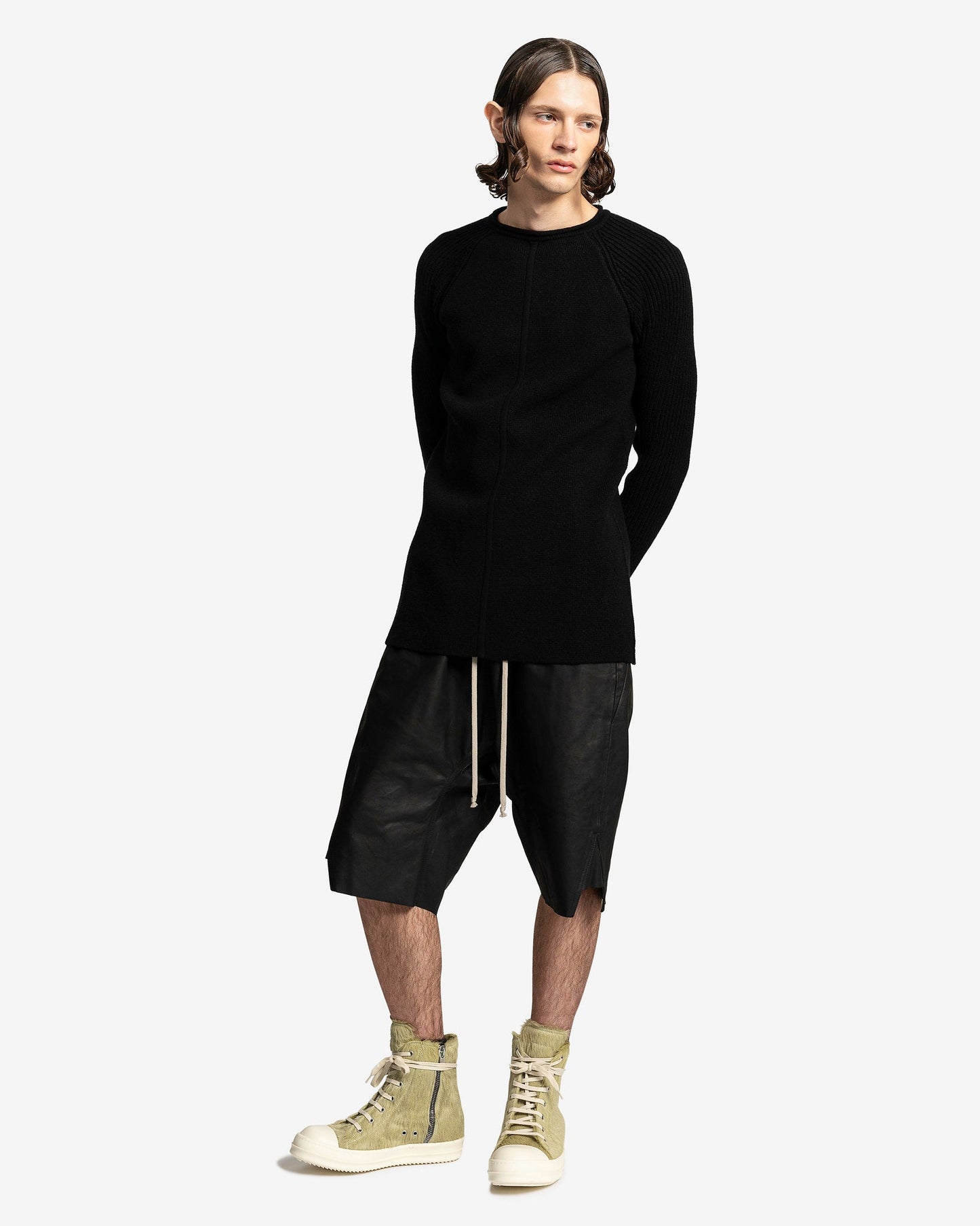 Rick Owens Men Sweaters Pull Top in Black