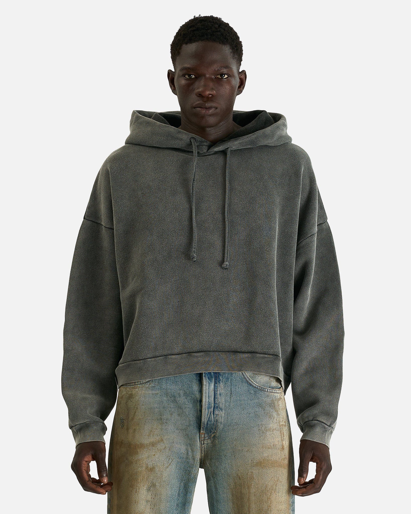 Acne Studios Men's Sweatshirts Pullover Sweatshirt in Faded Black