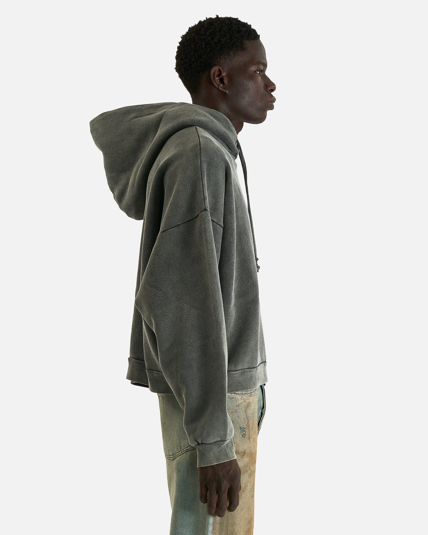 Acne Studios Men's Sweatshirts Pullover Sweatshirt in Faded Black