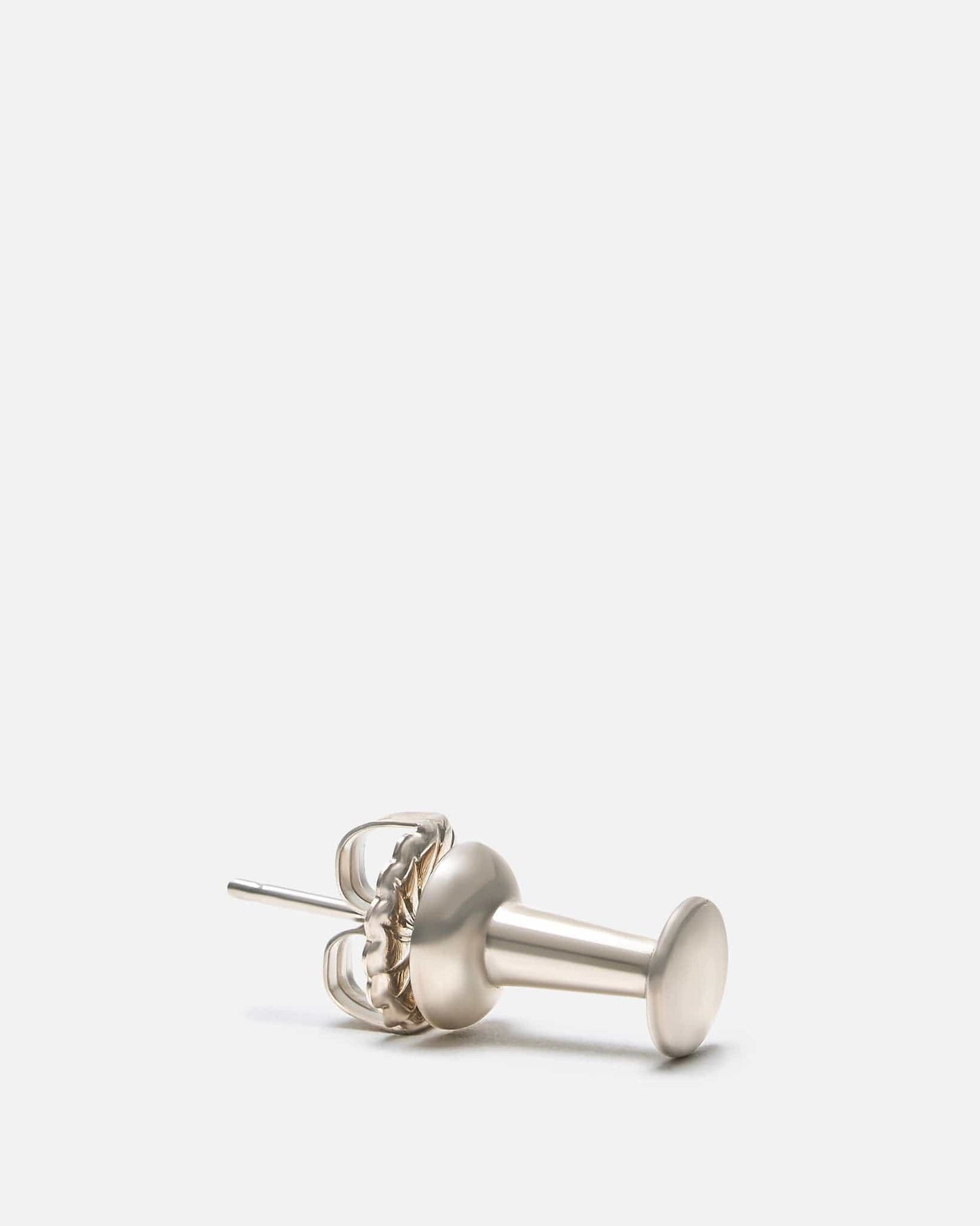 Secret of Manna Jewelry O/S Push Pin Earring in Silver