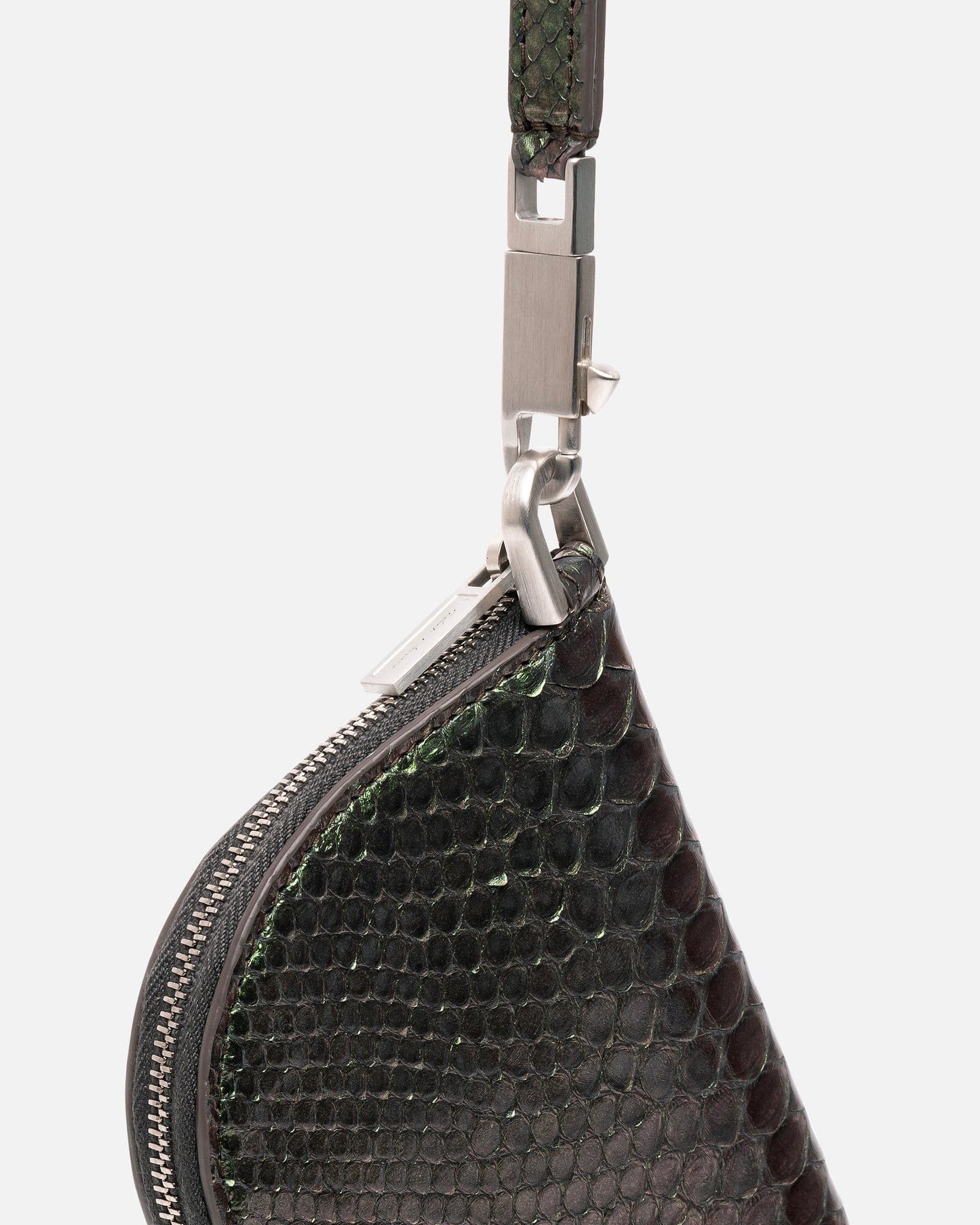 Rick Owens Leather Goods Python Neckwallet in Iridescent
