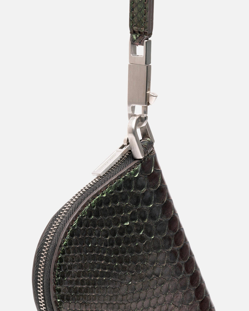 Rick Owens Leather Goods Python Neckwallet in Iridescent