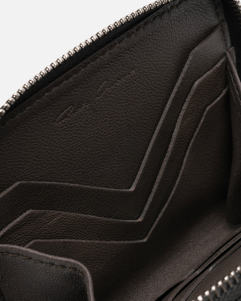 Rick Owens Leather Goods Python Zipped Wallet in Iridescent