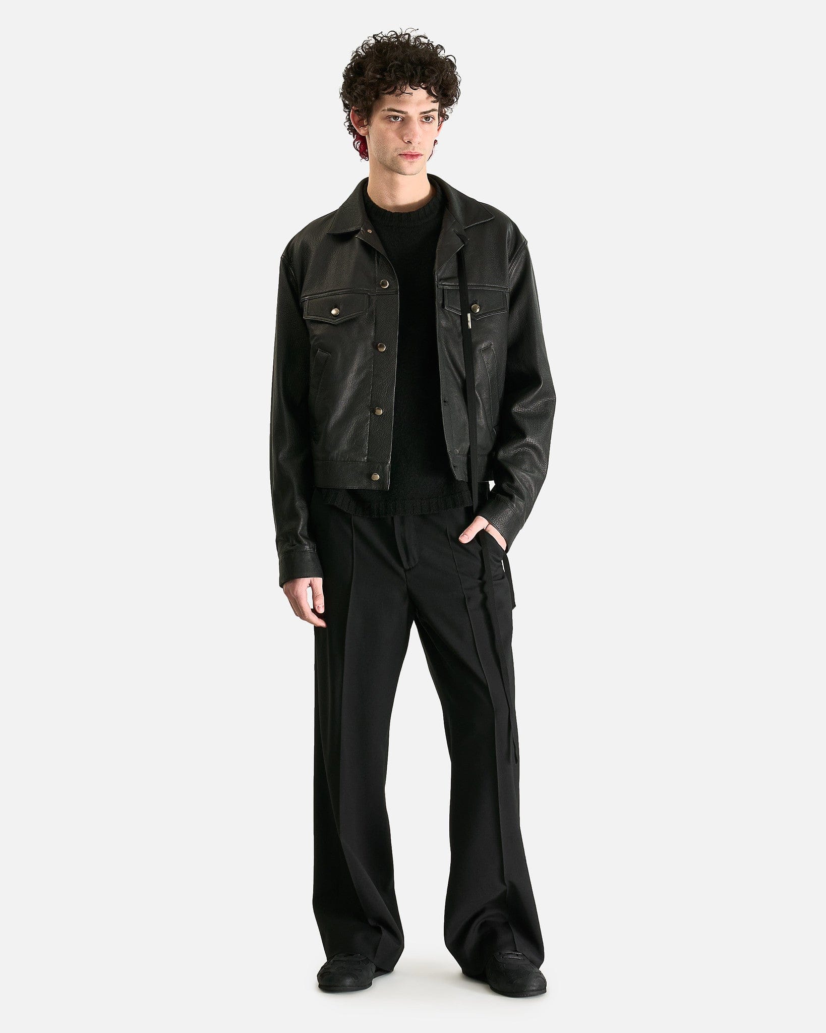 Ann Demeulemeester Men's Jackets Raf 5-Pockets Standard Blouson in Black