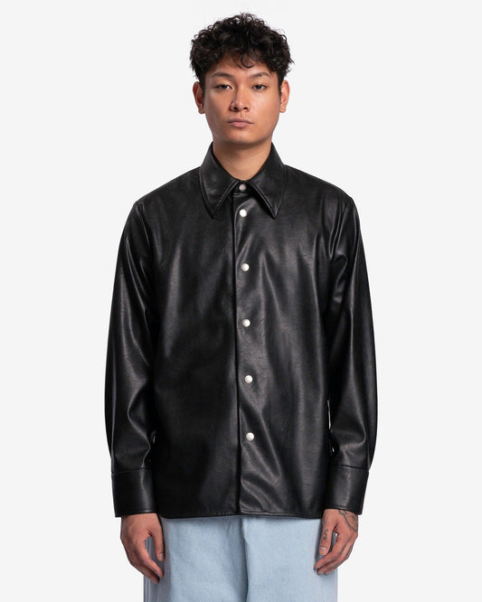 Séfr Men's Shirts Rainer Overshirt in Space Black