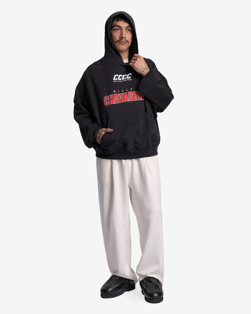 Willy Chavarria Men's Sweatshirts Rally Buffalo Hoodie in Black