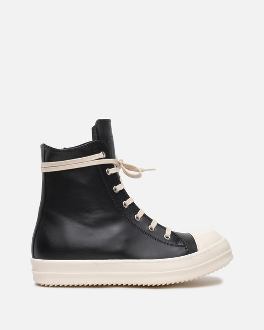 Rick Owens Men's Sneakers Ramones in Black/Milk