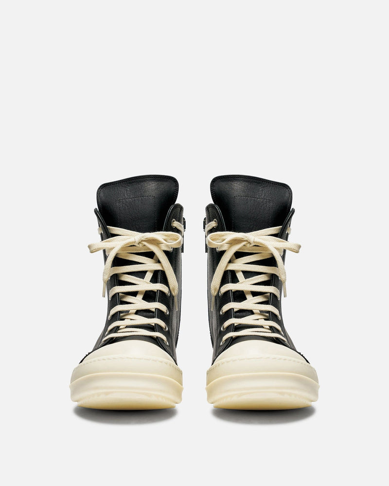 Rick Owens Men's Sneakers Ramones in Black/Milk