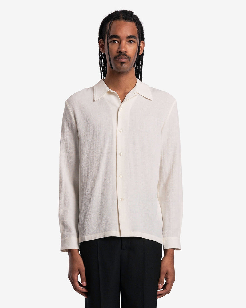 off white men's dress shirt Rampoua Shirt in Off-White – SVRN